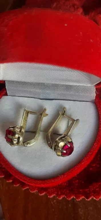 Серьги  сережки серебро ссср Mw3113 З аукціону