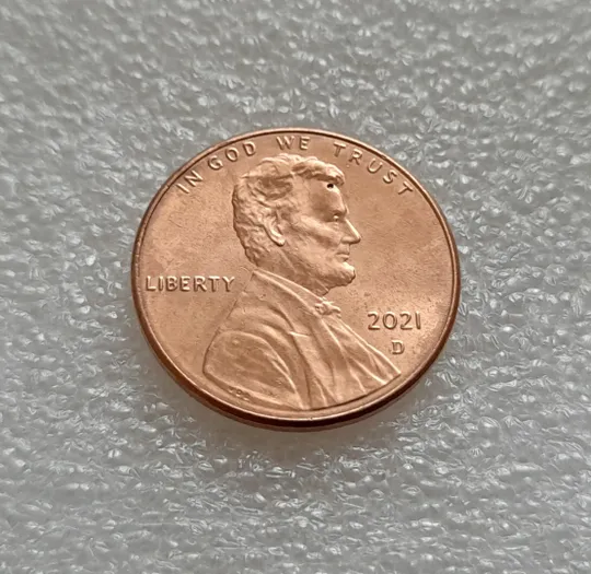 (8145 ря) 1 цент 2021 D США З аукціону