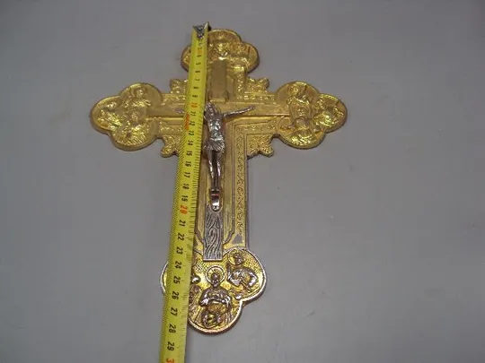 Купити Крест Иерусалим распятие металл вес 614 грамм размер 27,8 х 20,3 см №13889