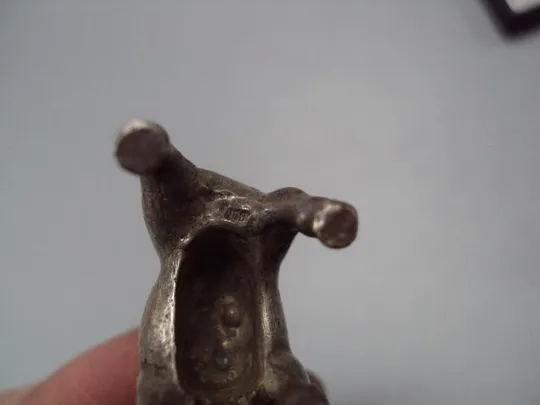 Фигура миниатюра статуэтка бык теленок бычок серебро 800 проба вес 43,02 г высота 3,5см №14435 Недорого