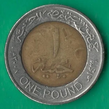 фото, 1 фунт 2008 року Єгипет [БР]