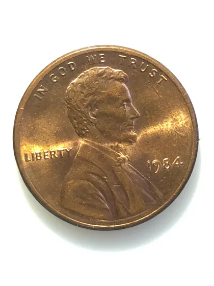 фото, #653 США 1 цент 1984 Лінкольн Цент (без мітки монетного двору)