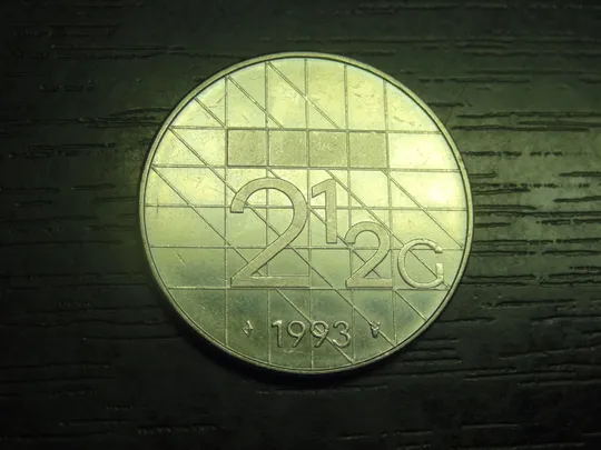 2 1/2 гульдена Нідерланди 1993 рідкісна Ціна