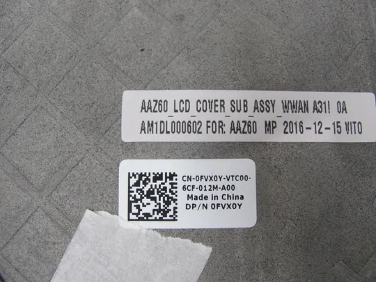 597-5 кришка матриці 0FVX0Y AM1DL000602  для Dell Latitude E7470 7470 оригінал Характеристики