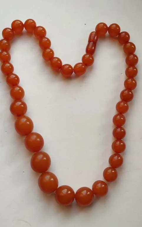 Отличное состояние!Янтарное ожерелье, крупные бусы, Балтийский янтарь 1970-е годы длина 48 см  bn712 Ціна