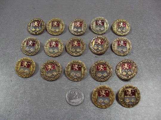 знак герб золотое кольцо юрьев-польской лот 17 шт №3127 Ціна