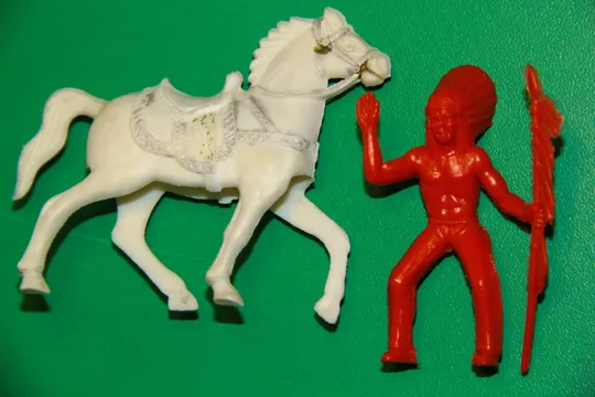 Купити ВОЖДЬ ІНДІАНЕЦЬ ІЗ СПИСОМ НА КОНІ индеец 50-52мм MPC США