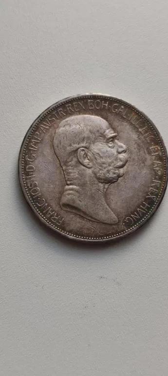 Купити 5 корон 1848-1908 г монета серебро Австро-Венгрия 50 лет правления, Франц-Иосиф fp684.