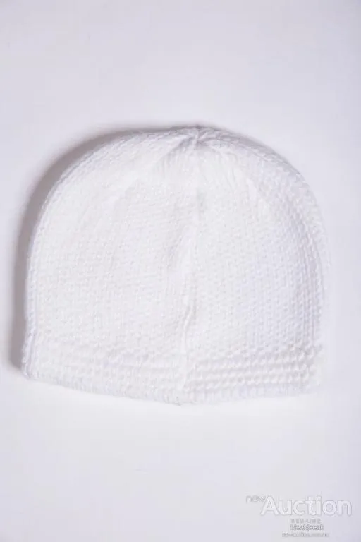 Детская шапка, молочно-салатового цвета с пайетками, 167R7802 З аукціону