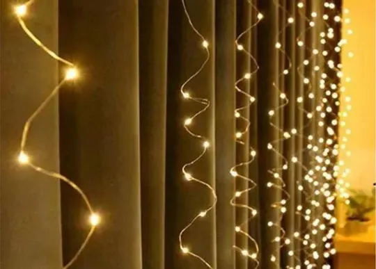 Гирлянда штора Роса + пульт, 3x2м, 400 LED, от USB и сети 220В, 20 нитей, 8 режимов Теплый белый Інтернет-аукціон