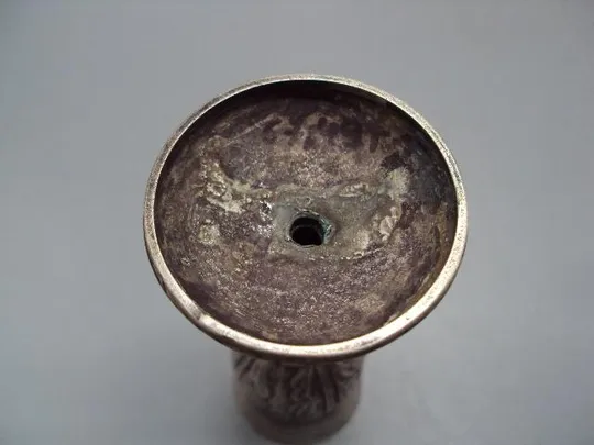 Купити Рюмка стопка узор листья листочки серебро 84 проба вес 67,57 г высота 10,4 см, диаметр 3,7 см №14317