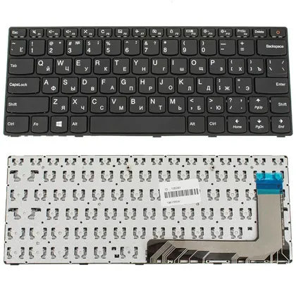 фото, Клавіатура для ноутбука LENOVO (IdeaPad 110-14ISK) rus, black