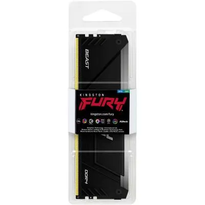 Модуль памяти для компьютера DDR4 8GB 3600 MHz Beast RGB Kingston Fury (ex.HyperX) (KF436C17BB2A/8) Де купити