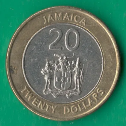 фото, 20 доларів 2001 року Ямайка [КВ]
