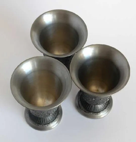 Олов&#039;яні винні келихи, 3 шт. по 200 мл, Німеччина Інтернет-аукціон