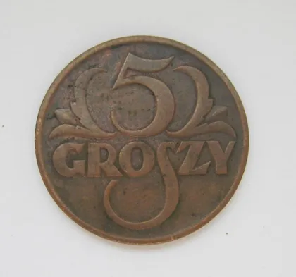 фото, 5 грош = 1939 р. = ПОЛЬЩА - ПОЛЬША ==