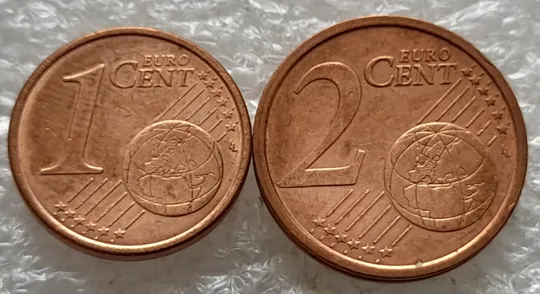 (1911) 1 євроцент 2015 та 2 євроценти 2015 Італія - 2 монети одним лотом (1 евроцент 2015, 2 евроцента 2015 Италия) Продаж