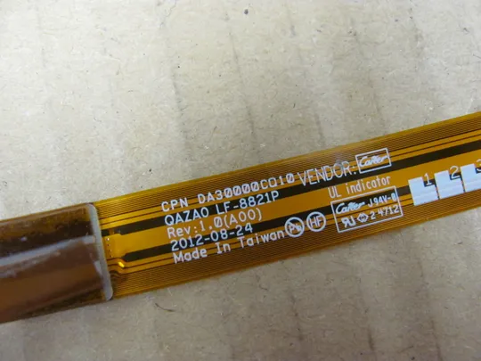 693-34 аудіокабель USB шлейф LF-8821P DA30000CQ10  для  сенсорний DELL XPS 12 9Q33 9Q23 оригінал З аукціону