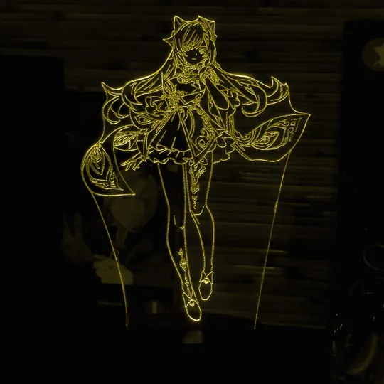 Акриловий світильник-нічник Се Цін жовтий tty-n000634 Ціна