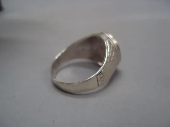 Мужской перстень кольцо овал зодиак Козерог гороскоп серебро Украина вес 6,04 г размер 19,5 №15153 Недорого