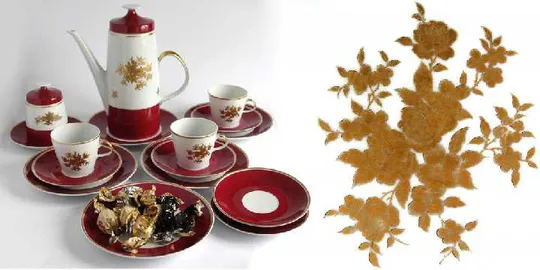 Чайно/кавовий сервіз порцеляна позолота 1960-ті НДР З аукціону