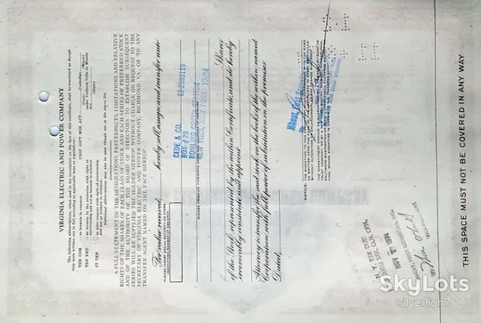 Купити Акція Сертифікат на 100 Акцій Virginia Electric &amp; Power Company 1974 США Mt 05