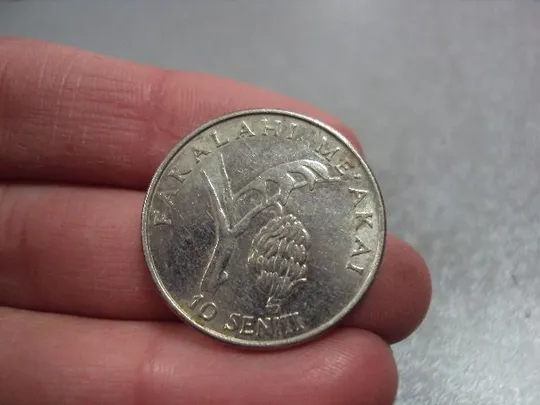 монета тонга 10 сенити 2005 №8769 З аукціону