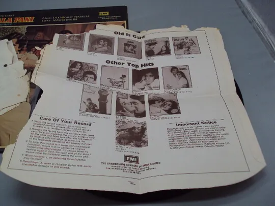 Пластинка Kaala Pani 1980 Laxmikant pyarelal Anand Bakshi Индия диаметр 30 см №15380МЯ Недорого