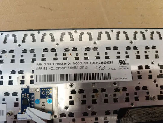 номер1033-3 клавіатура робоча CP670816-04  для Fujitsu LifeBook  Fujitsu Lifebook E733 E734 E743 E744 U745 E546 E547 E544 E736 E746 T725 T726 оригінал Продаж