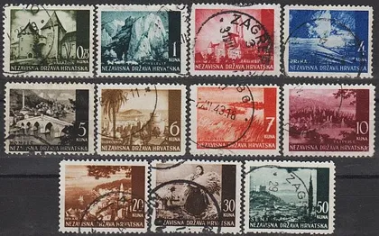 фото, 1941 - Хорватія - Пейзажі Mi.49-64 7,50 €