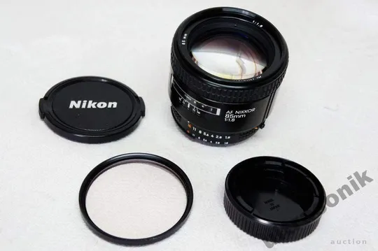 Об&#039;єктив портретный Nikon AF Nikkor 85mm 1:1.8 Ф62mm Japan Вживане З аукціону