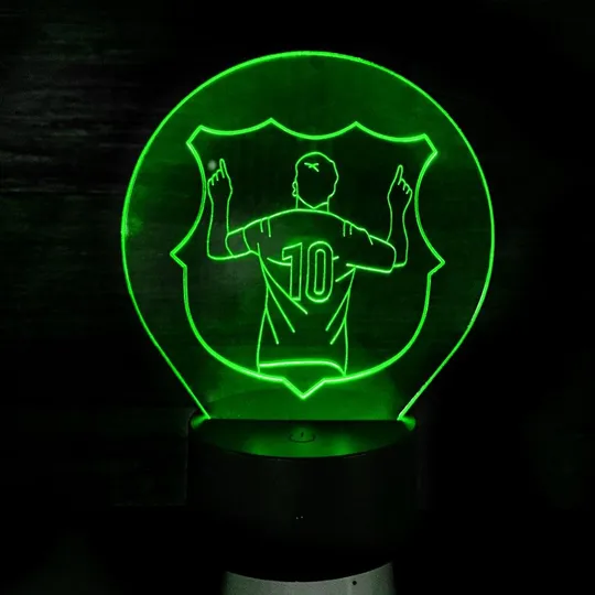 Акриловий світильник-нічник Мессі зелений tty-n002019 Ціна
