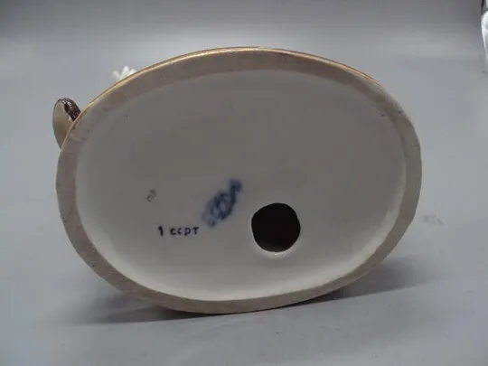 Фигура фарфор статуэтка ЛФЗ кот и повар басня Крылова высота 18 см №14097 Недорого