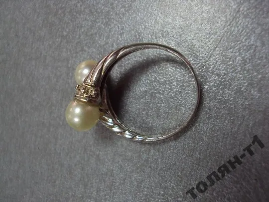 кольцо женское серебро 925 проба вес 4,37 г размер 18 №15055 Де купити