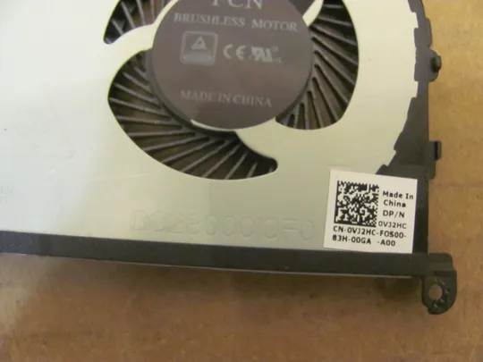 Купити номер0915-7 Вентилятор (кулер, FAN) 0VJ2HC  DC2800010F0 для Dell Precision 5520, XPS 15 9560 оригінал