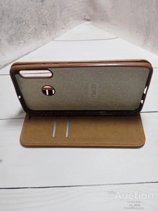 Чохол-книжка Leather Folio (high copy) для Huawei P Smart 2019 коричневий Продаж