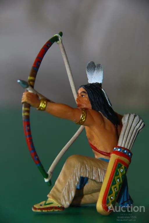 индеец лучник Сиу SCHLEICH ФРГ 90-100мм З аукціону