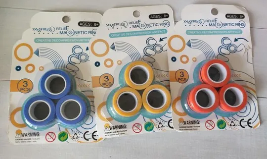 Магнітні кільця іграшка-антистрес stress relief magnetic ring Ціна