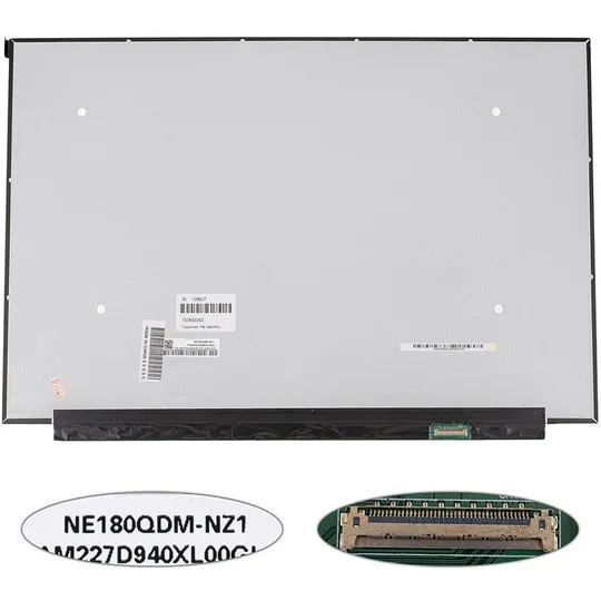 Матриця 18.0" NE180QDM-NZ1 (2560*1600, 40pin(eDP, IPS, 165Hz), LED, SLIM(без планок та вушок), матова, роз'єм праворуч внизу) для Ціна