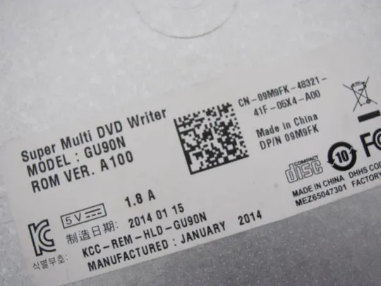 №262-4 DVD-привод 031H98 AP0SZ000300 для DELL Inspiron 15 3521 3421 3537 3721 5721 оригінал Інтернет-аукціон