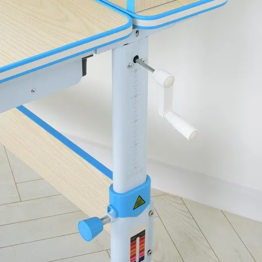 Купити Детская Парта Bambi M 4804(W)-4, с надстройкой, выдвижной ящик, регулируемая высота (Синий)