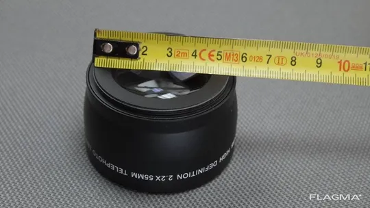 2.2x Focus High Definition Macro Telephoto lens телеконвертер с резьбой 55mm Вживане Продаж