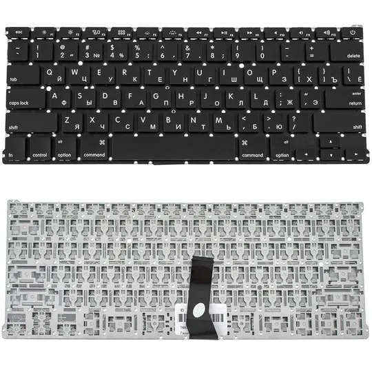 Купити Клавіатура для ноутбука APPLE (MacBook Air: A1369, A1466 (2011-2017)) rus, black, SMALL Enter