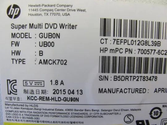 номер0014-18 DVD-привод GUD1N GUB0N GU90N SU-208 для HP PROBOOK 650 G1 оригінал Недорого