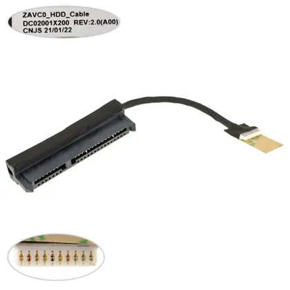 фото, Шлейф жорсткого диска SSD/HDD для ноутбука DELL (Latitude 3510 E3510), (01867K 450.0kd05.0041)