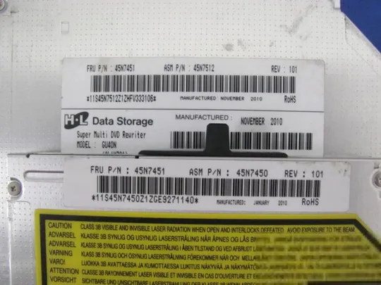 Купити №258-3 DVD-привод 45N7451 для Lenovo T410 T410s T420s T430s оригінал