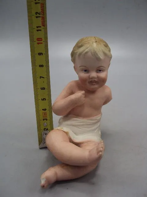 Купити Фигура фарфор статуэтка Городница пупс ребенок маленький мальчик пупсик 10 см под реставрацию №14192