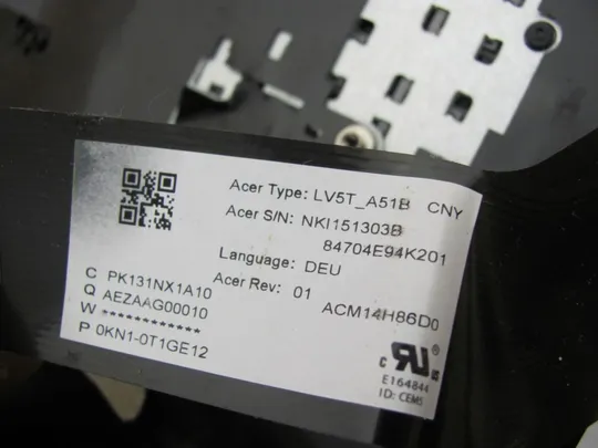 номер0226-11 Кришка панель палмрест клавіатура РОБОЧА AM24C000100 для ACER Acer Nitro A517-51 оригінал Характеристики