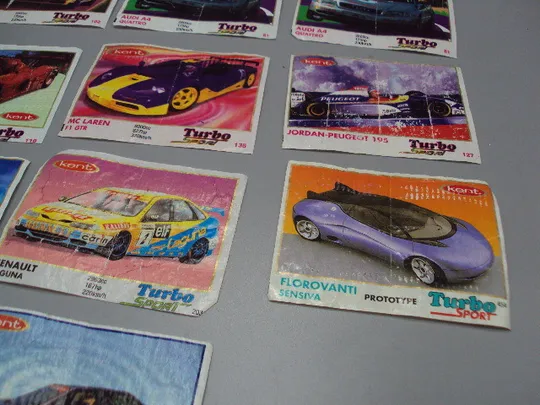 Вкладыши Turbo Sport Kent 51, 73, 81, 102, 110, 127, 135, 203, prototype 454 лот 10 шт №17935мя З аукціону