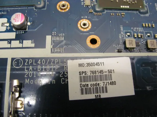 76-10 материнська плата i7-4510U SR1EB ZPL40 LA-B181P 768145-501 для HP ProBook 450 G2 оригінал Де купити